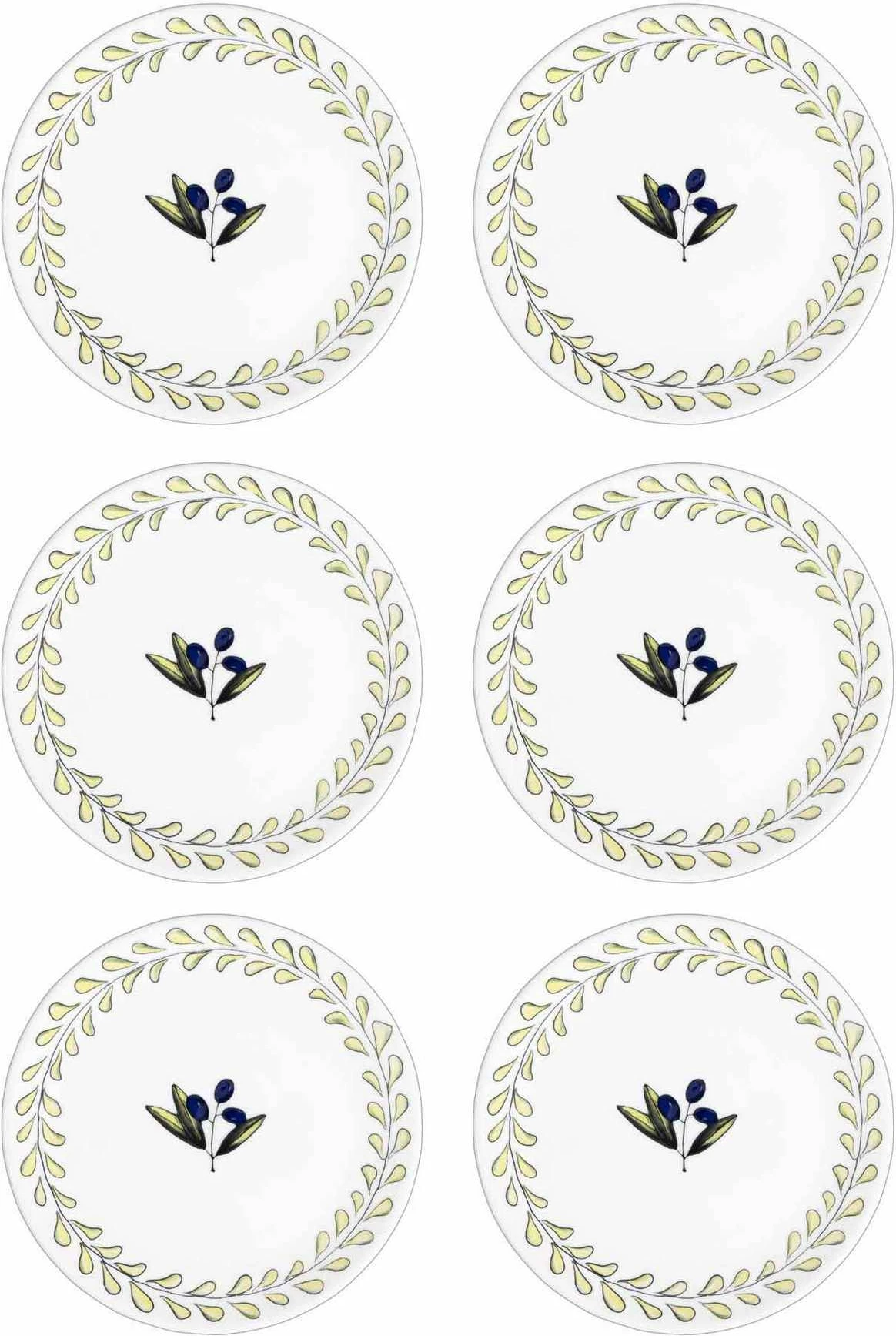 Set pjatash për ëmbëlsira (6 copë), Hermia Concept, OVS0002