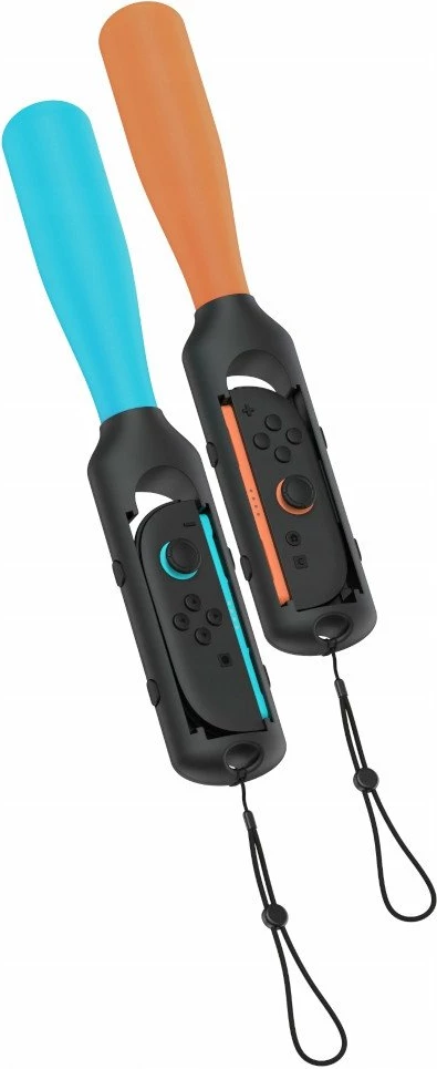 Mbajtës Joy-Con Yaxo Baseball Set YGBSJCH01CM, për Nintendo Switch/Switch OLED/Switch 2, 2 copë, portokalli/blu