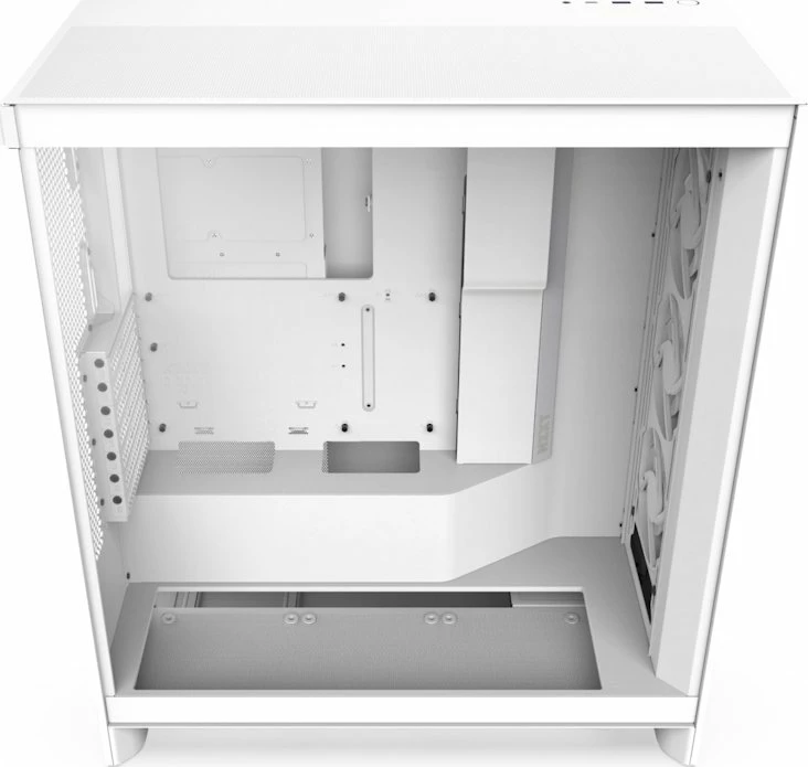Kasë Nzxt H7 Flow RGB CM-H72FW-R1 Midi Tower, ATX/e-ATX, USB-C, me dritare, e bardhë