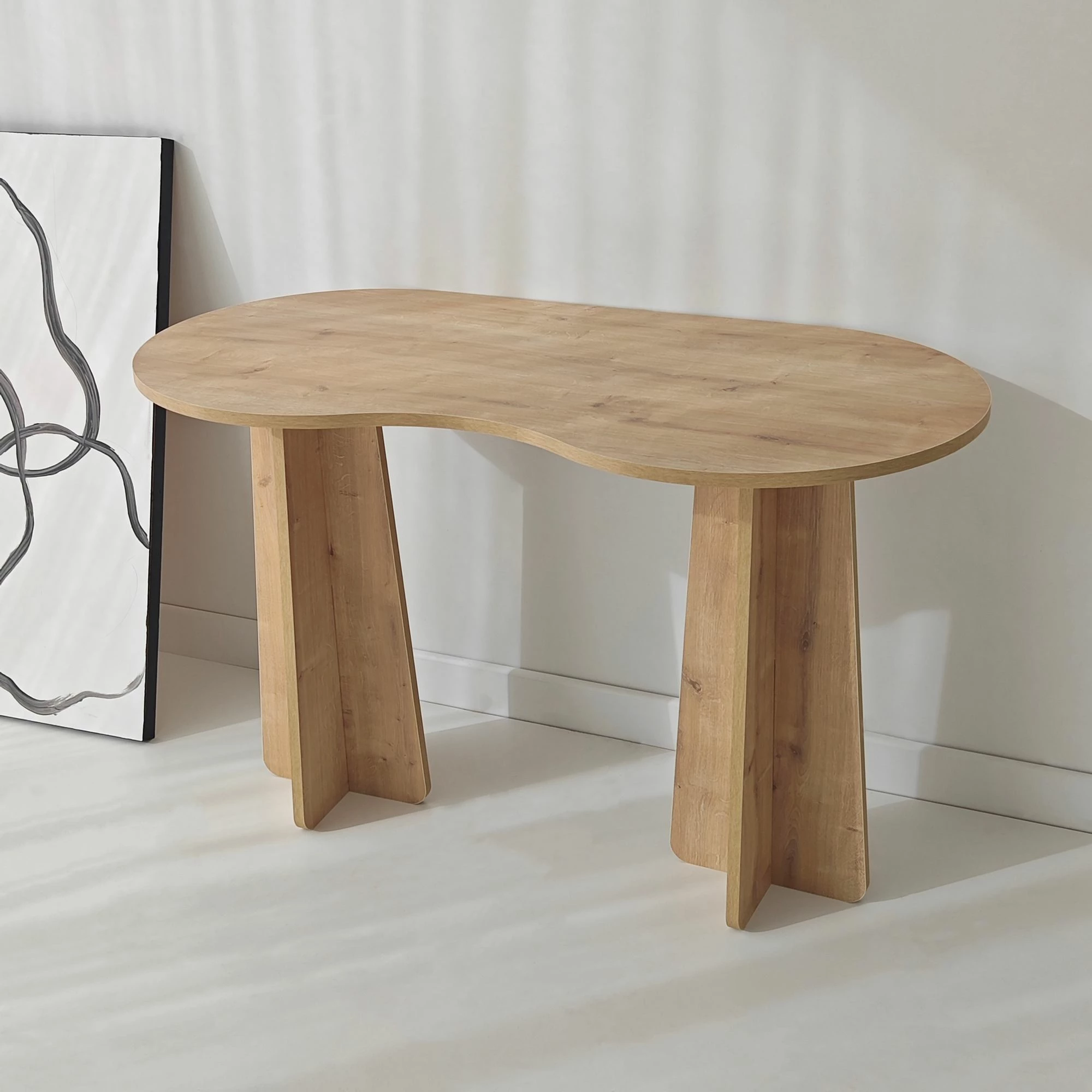 Tavolinë pune, ngjyrë Sapphire Oak, Skye Decor, Infini