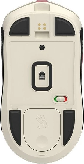 Maus A4-Tech Bloody R72 ULTRA DUO Pixels Red, wireless, RGB, i bardhë