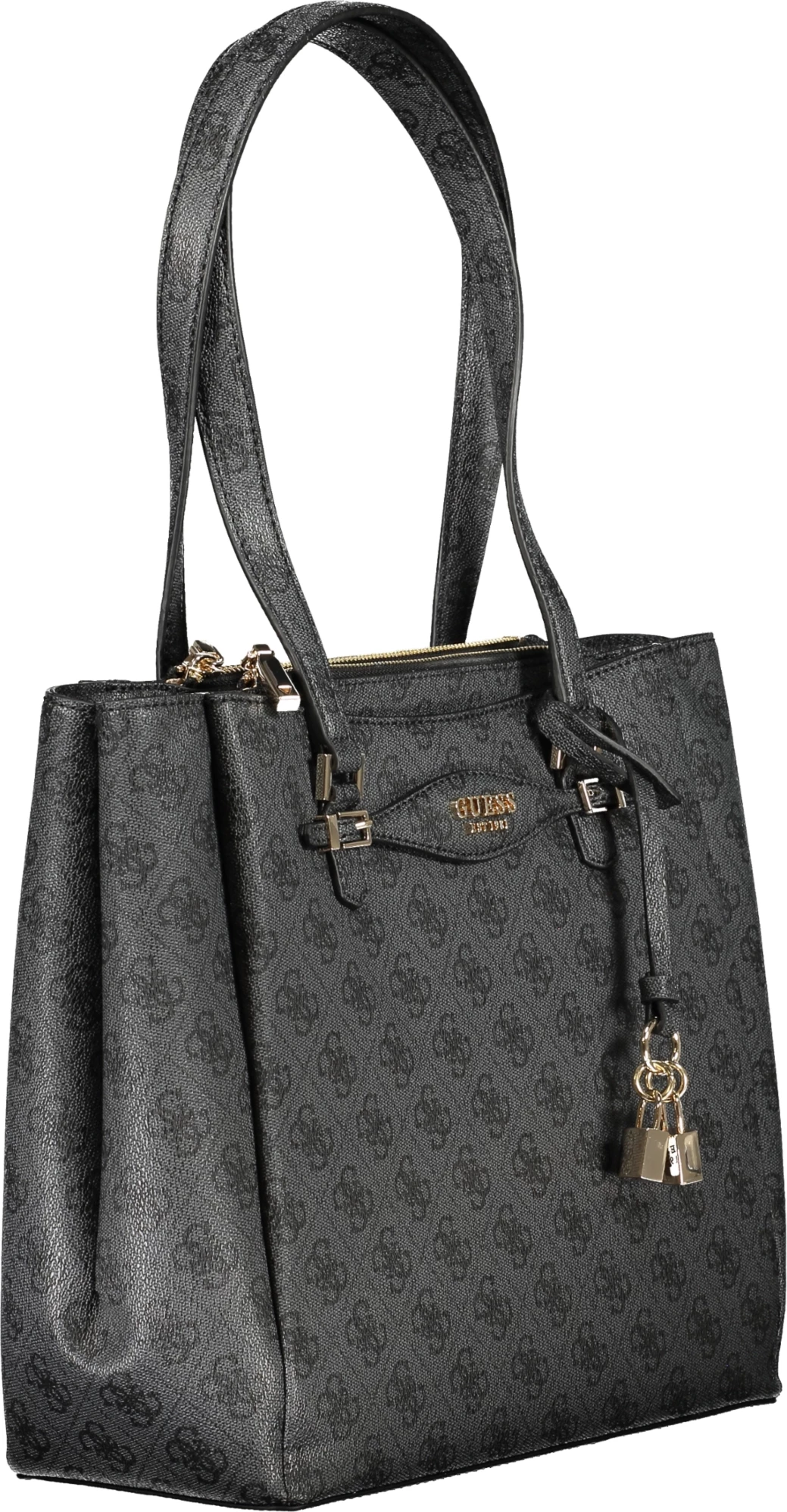 Çantë GUESS JEANS Katya femra, e zezë