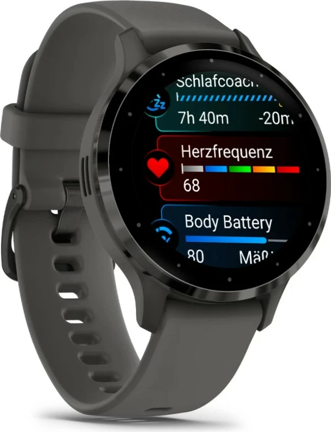 Smartwatch Garmin Venu 3S, AMOLED, 1.2", GPS, Gri