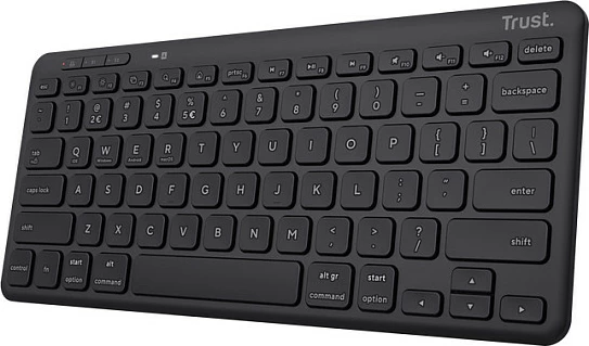 Tastierë Trust Lyra TKL, me kabllo & wireless, USB/RF + Bluetooth 5.0, Scissor keys, e zezë