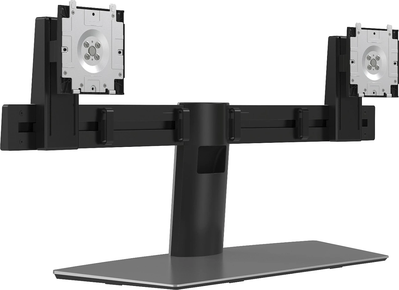 Mbajtës tavoline për dy monitorë Dell Pro MDS19, VESA 100x100, 19-27", rregullim lartësie, alumin/zezë