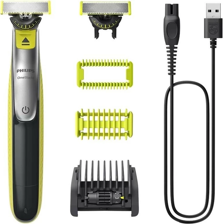 Trimer Philips OneBlade 360 QP2834/23, i zi, për meshkuj