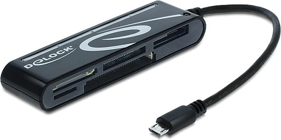 Lexues kartelash DeLOCK Micro USB OTG, 5 slote, USB 2.0, i zi