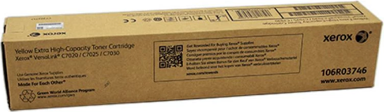 Toner, Xerox, 106R03746, kapacitet i lartë, për VersaLink C7020/C7025/C7030, e verdhë