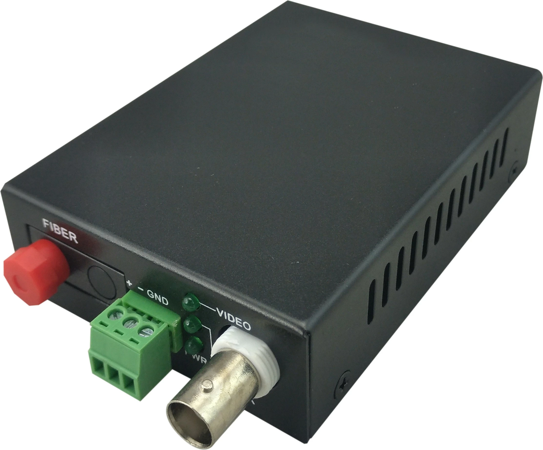 Transmetues AV LevelOne 1-Channel BNC mbi Fibër Optike, 20km, i zi