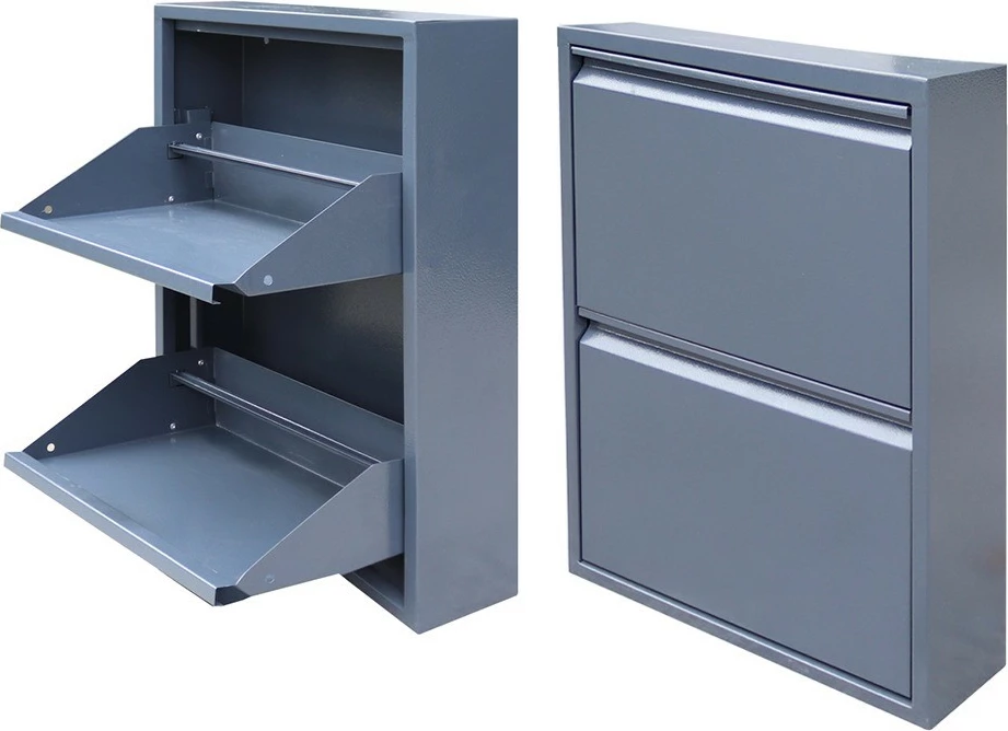 Dollap për këpucë, ngjyrë gri e çelët, Skye Decor, Js1034