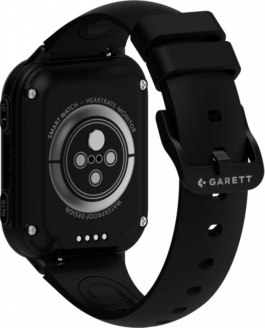 Smartwatch, Garett, Kids Vibe AI 4G, ekran 1.78" AMOLED, GPS, nanoSIM, 8 GB, IP67, i zi, set me 9 ngjitëse
