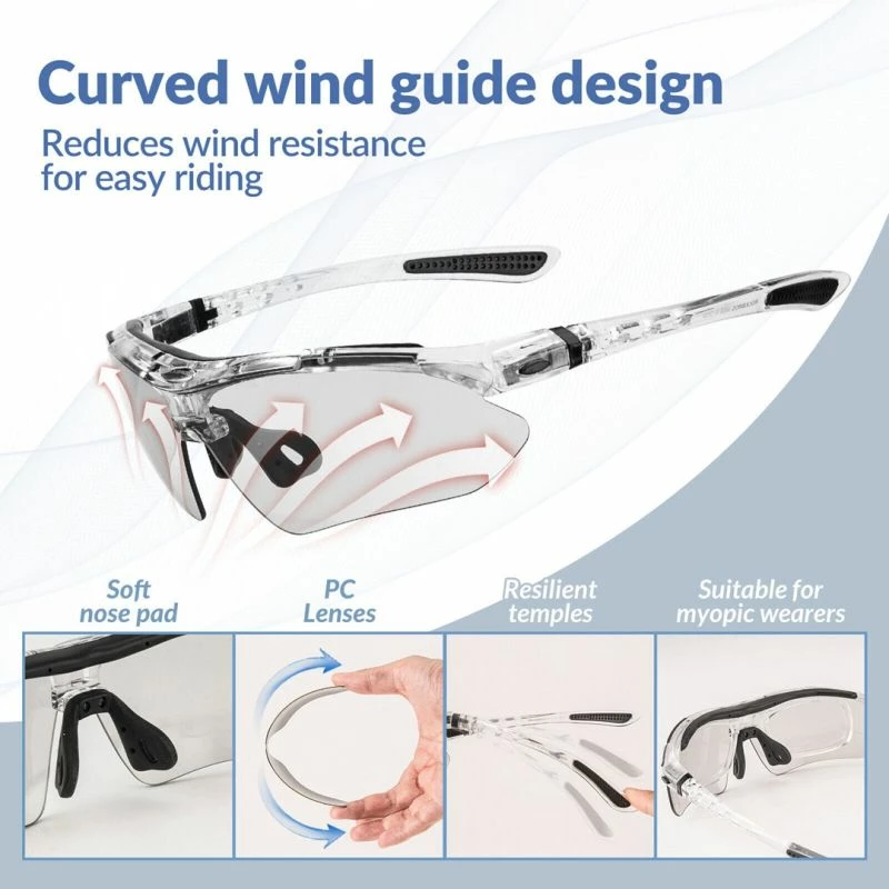 Syze sportive Rockbros, unisex, argjendi