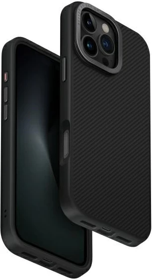 Mbështjellës UNIQ Keva Max Magclick për iPhone 16 Pro Max, i zi