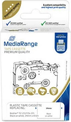Kasetë shirit etiketash MediaRange MRBTZ251, kompatibile Brother TZe-251, 24mm x 8m, zi në të bardhë
