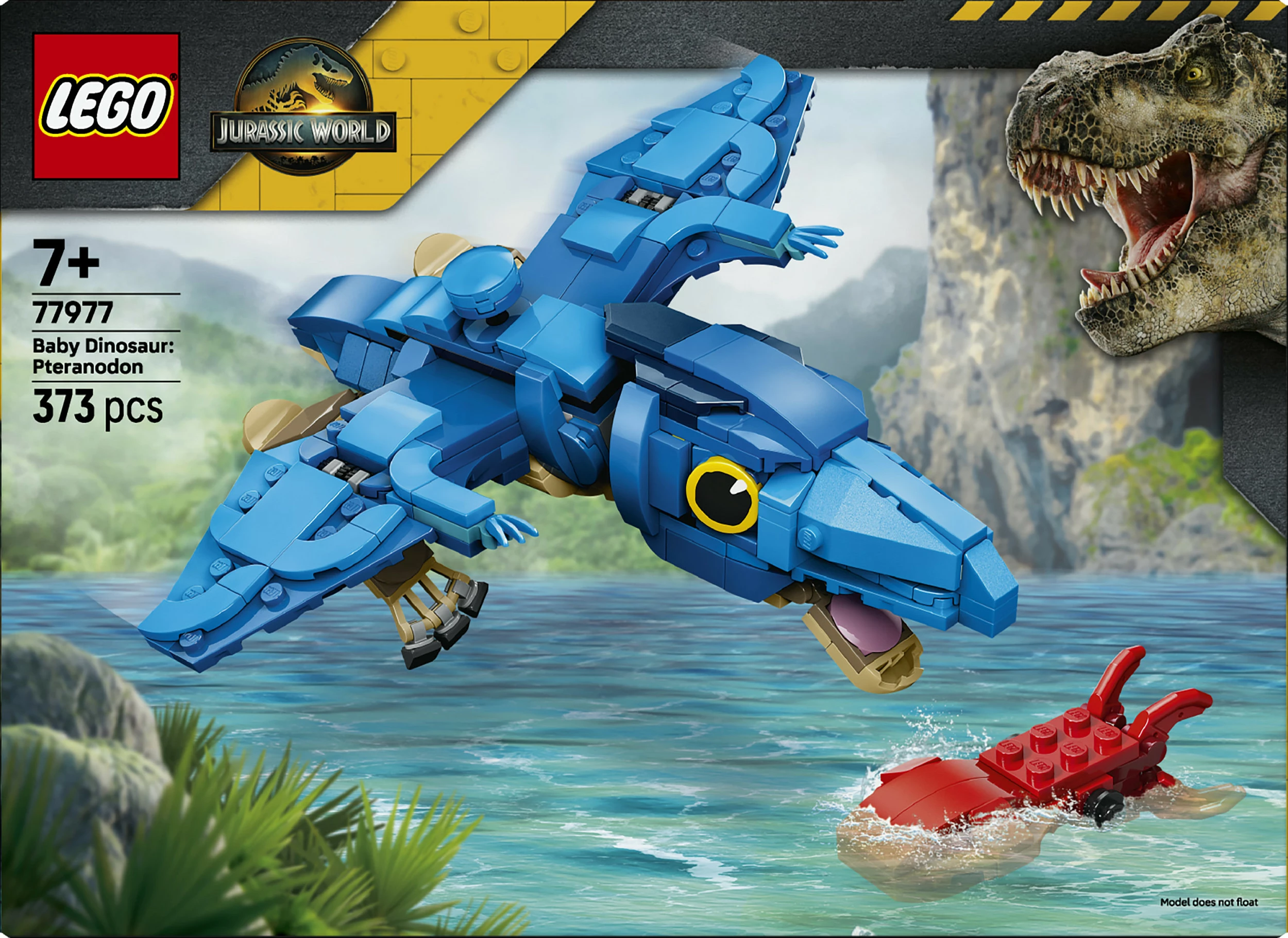 Set LEGO Jurassic World 77977 Baby Pteranodon, 373 copë, 7+, blu