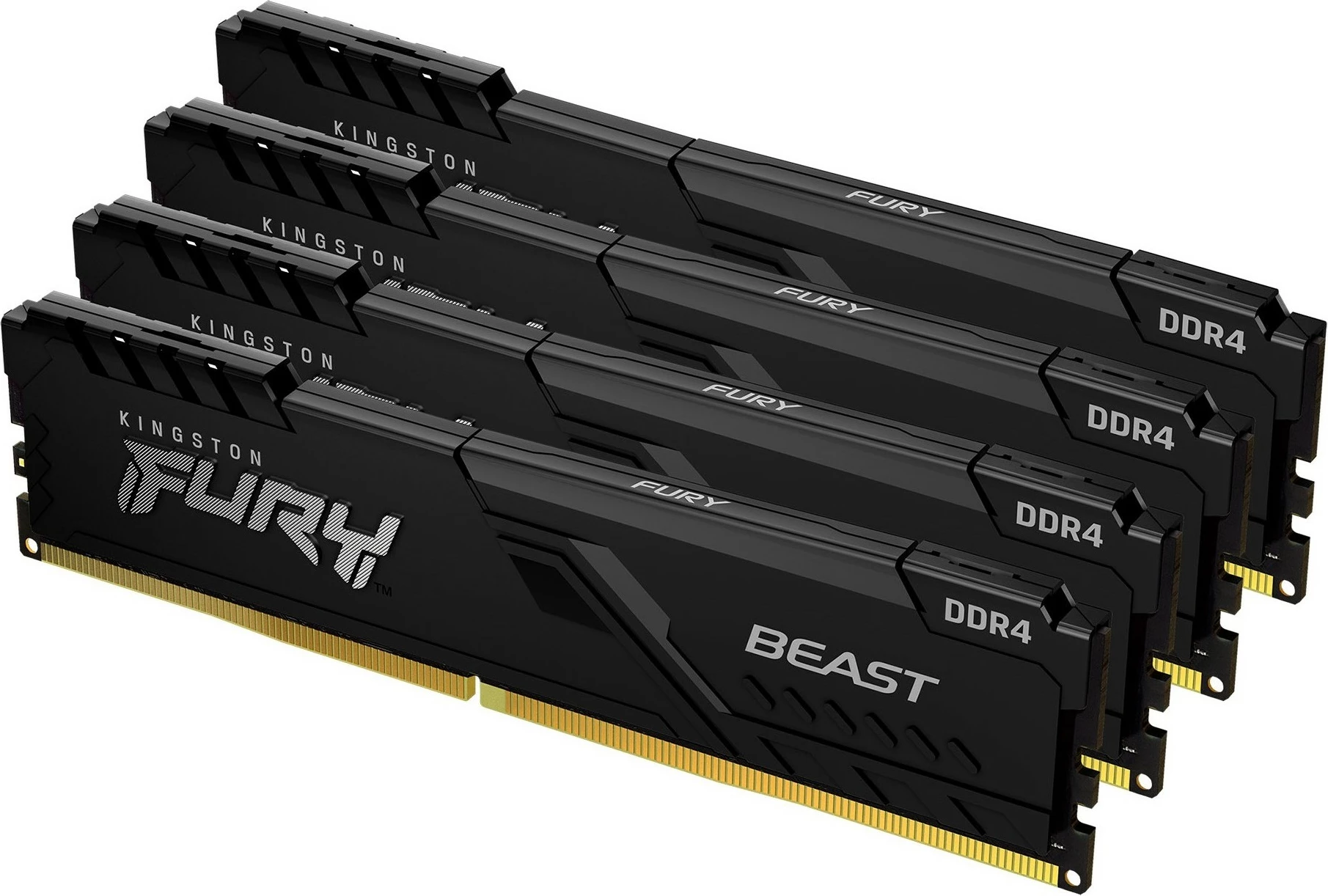 RAM Memorje Kingston FURY Beast 128GB 3200MT/s DDR4 CL16, e zezë