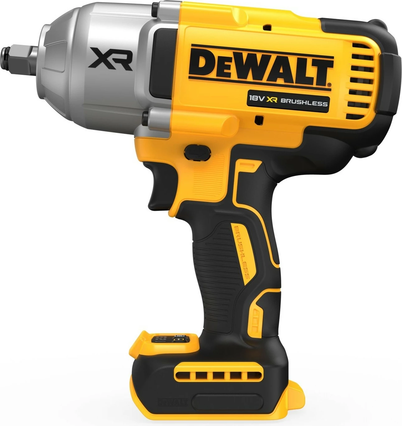Vidafixues me bateri DEWALT XR 18V, 1/2 inch, me dritë të integruar, verdhë/zi