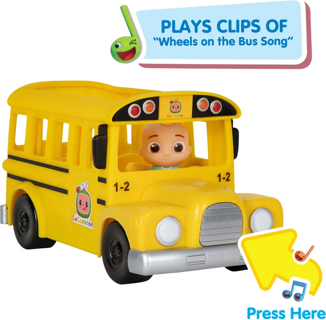 CoComelon Musical Yellow School Bus Learning Toy