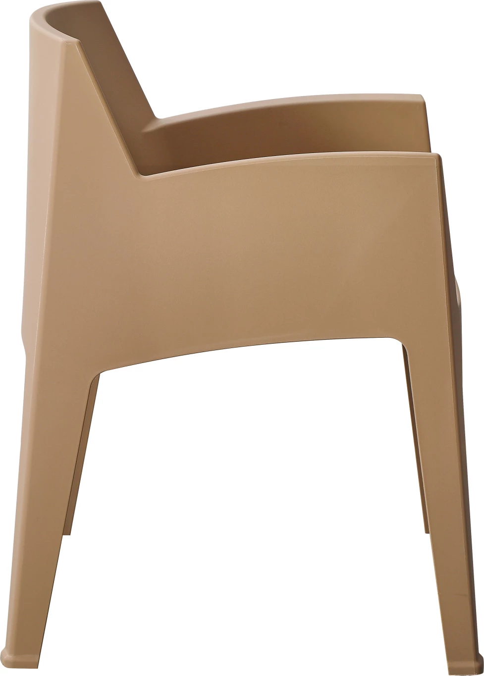 Karrige me krahë polipropileni SLEEK, ngjyrë kapuçino, FH6370.03, 57x56x82.5cm 8