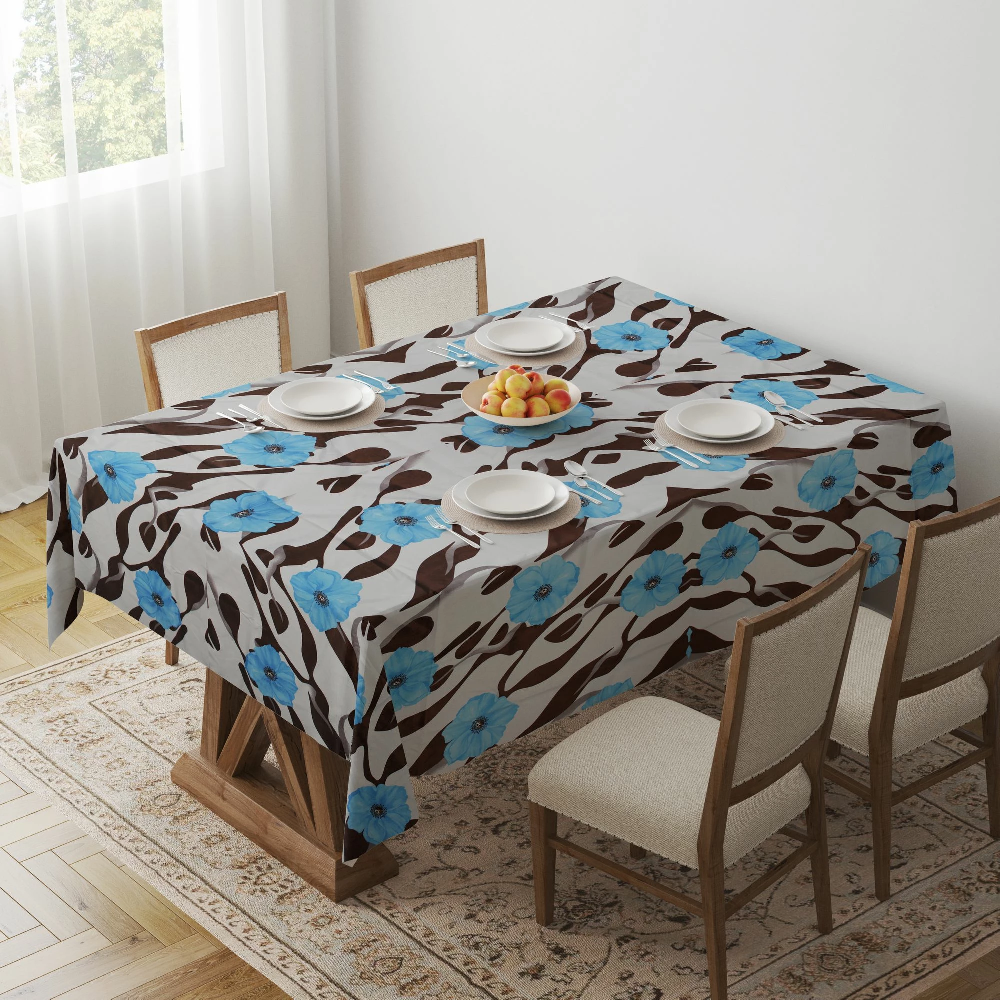 Mbulesë tavoline Hermia, Gravellamg2, 140x140cm