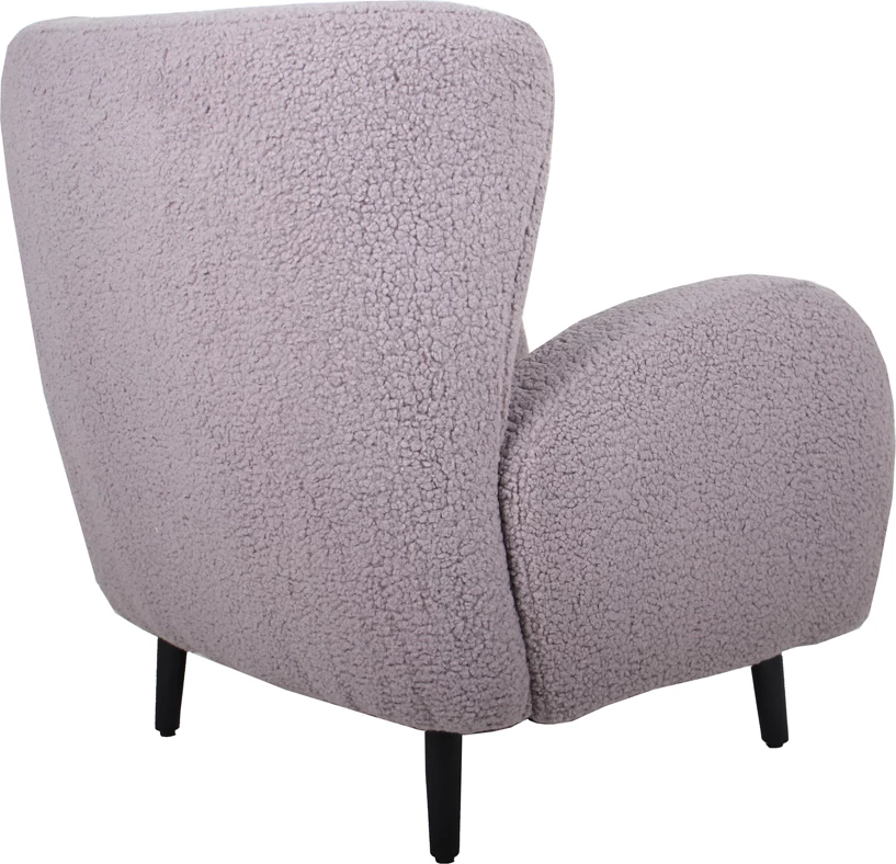 Fotel ONE ONLY, kadife gri, 84.5x89x93 cm