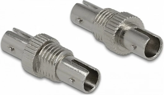 Adapter fibër optike DeLOCK ST/ST Simplex, femër-femër, single-mode, metalik