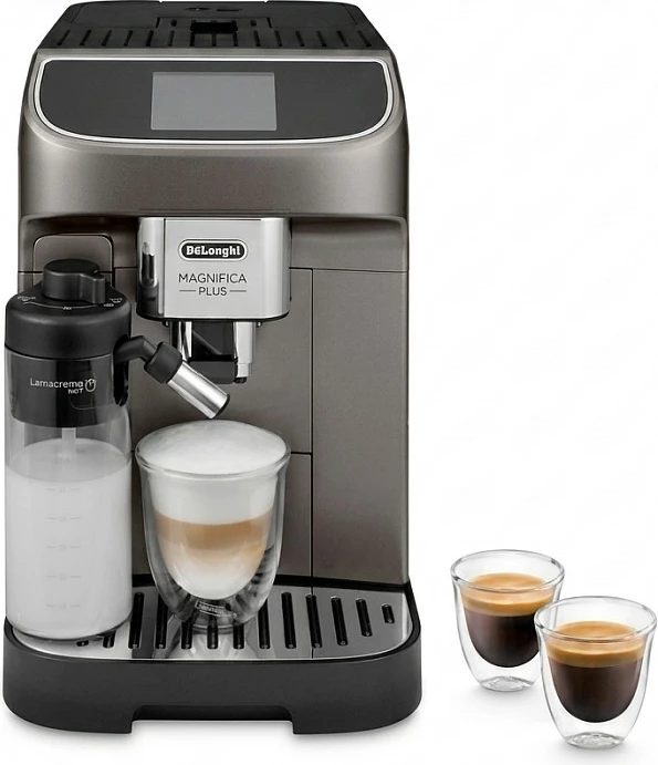Aparat kafeje DeLonghi Magnifica Plus ECAM 320.70, automatik, 15 bar, mulli i integrum, titan (zezë/gri)