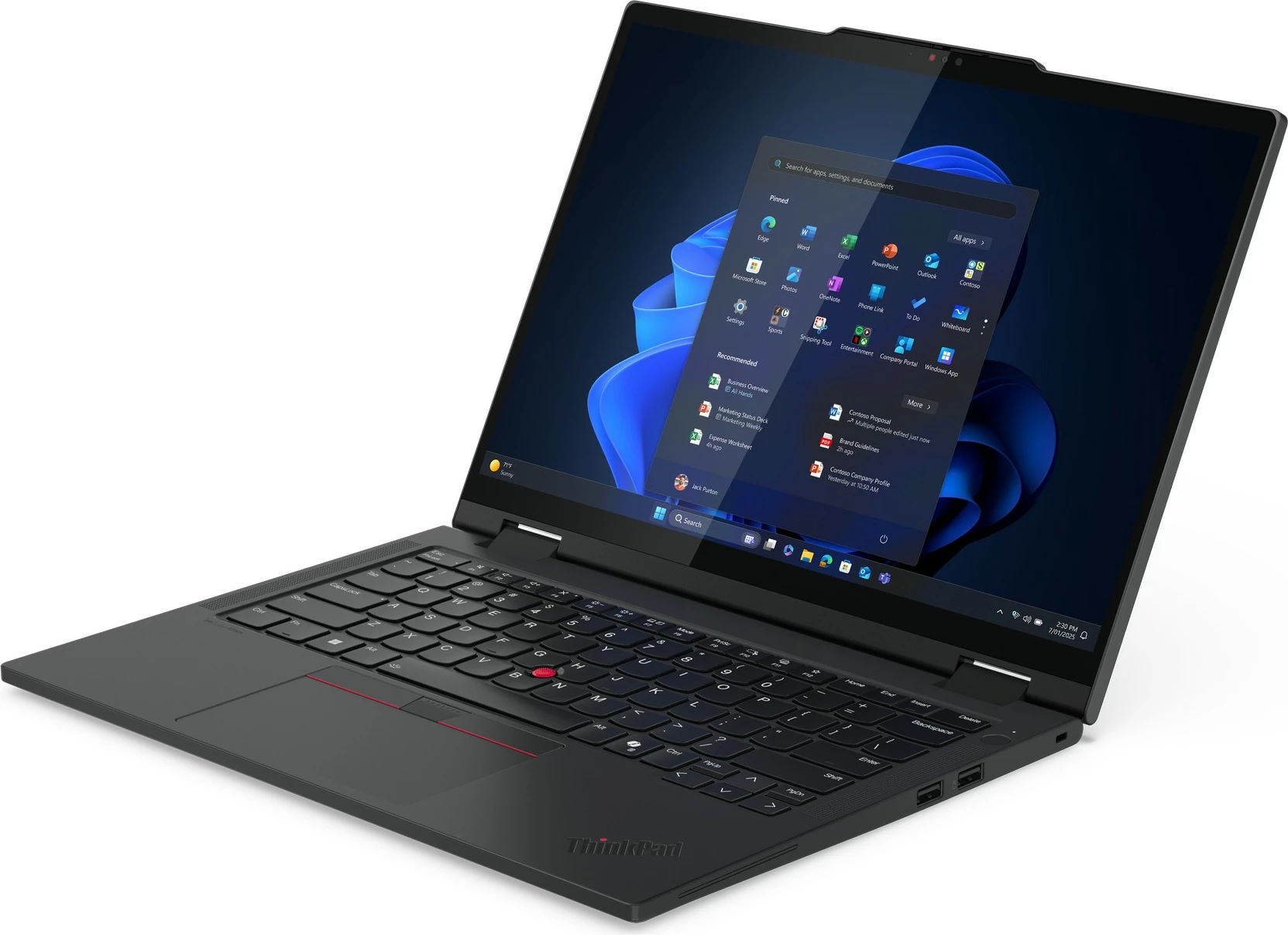 Laptop Lenovo ThinkPad T14s 2-in-1 G1 CU7 255U, 32GB RAM, 1TB SSD, Windows 11 Pro, e zezë