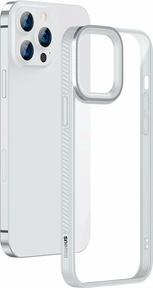 Mbështjellës Baseus Crystal Armor për iPhone 13 Pro, gri