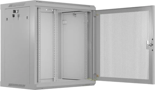 Kasë rrjeti LANBERG 19" 12U, varëse, 600x450mm, gri, derë me vrima
