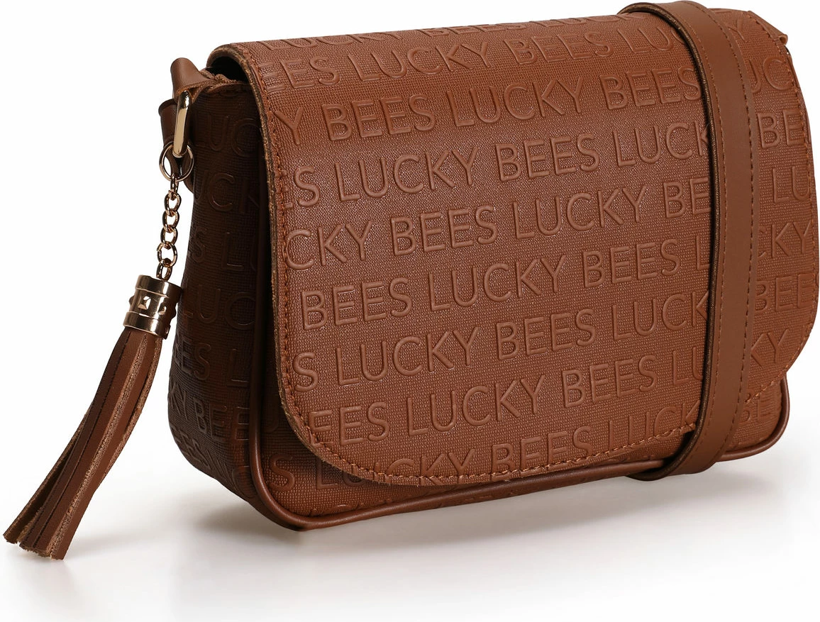 Çantë crossbody Lucky Bees, ngjyrë tan, 1389