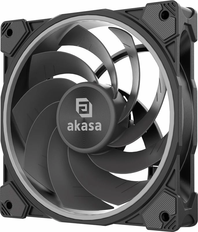 Ventilator PC Akasa SOHO AR12 Reverse Blade AK-FN123 120mm ARGB 4-pin PWM i zi 1 copë