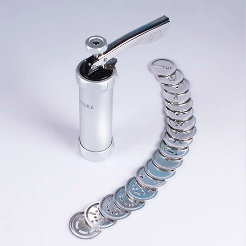 Makine biskotash, Marcato, Biscuits Machine Classic BI-CLS-ARG, manuale, dimensione 230x160x60 mm, argjendtë