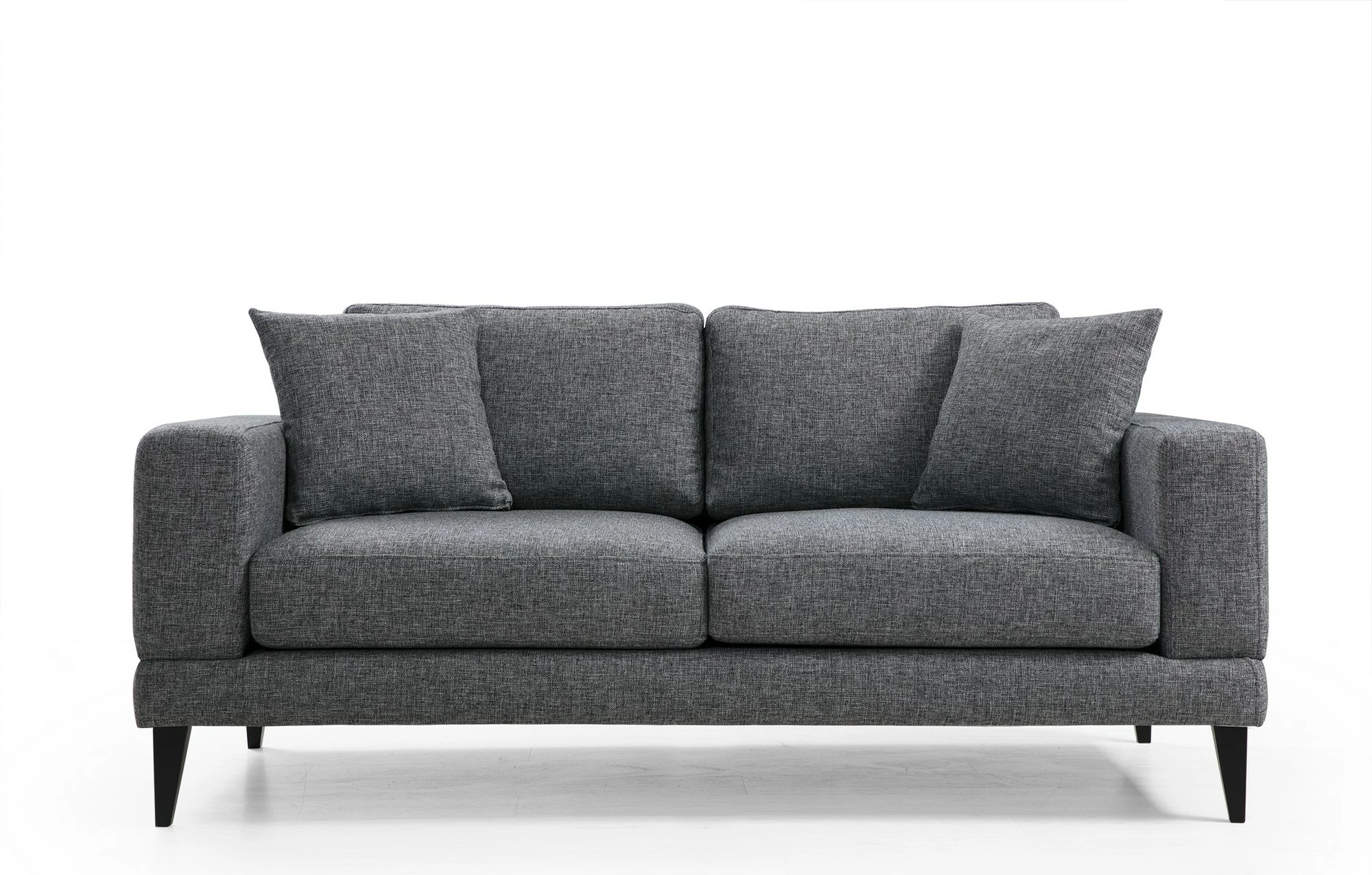 Divan dy ulëshe Atelier del Sofa, nordik, ngjyrë gri e errët