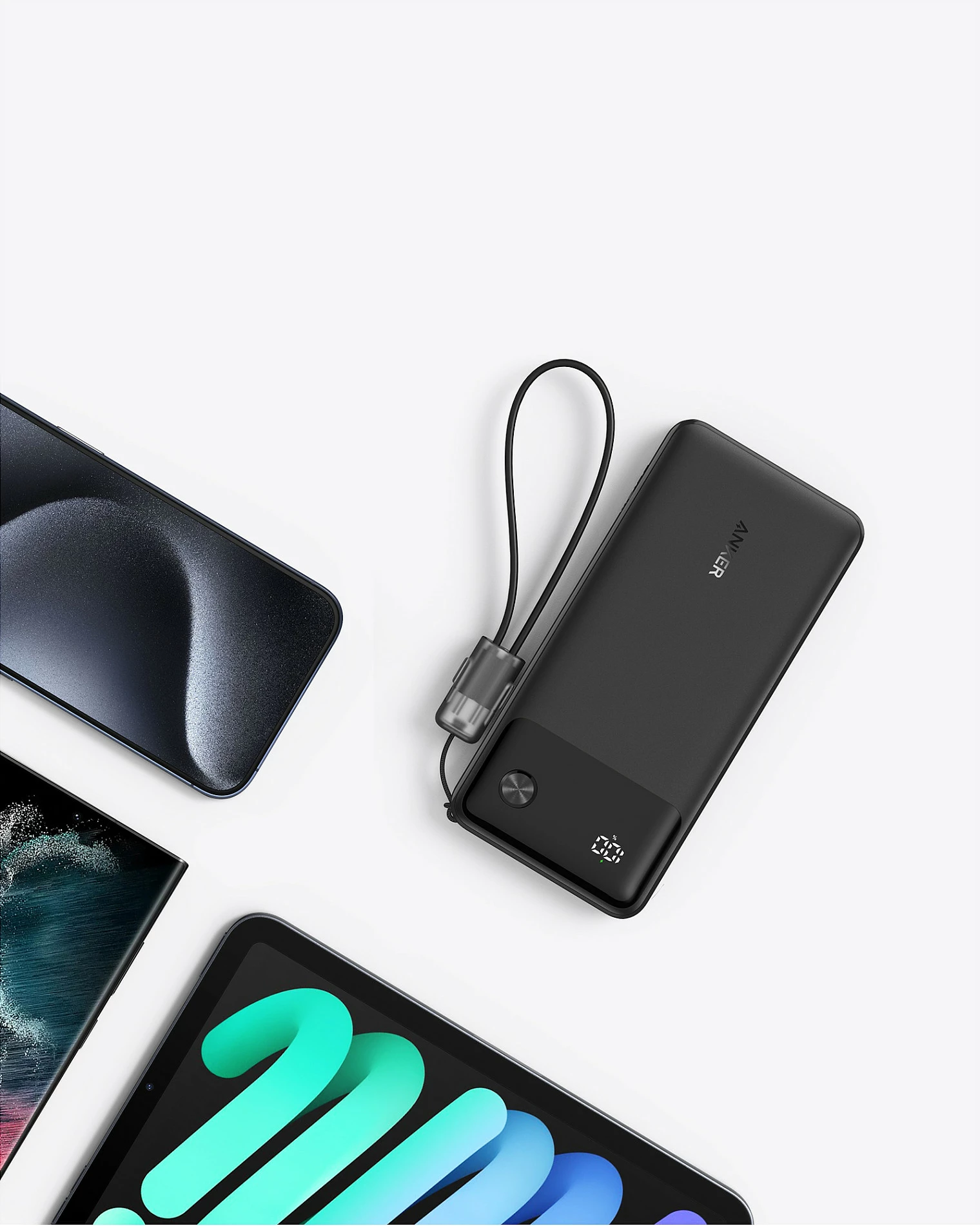 Power bank Anker A1388G11, 10000 mAh, 22.5 W, Ngjyrë e zezë