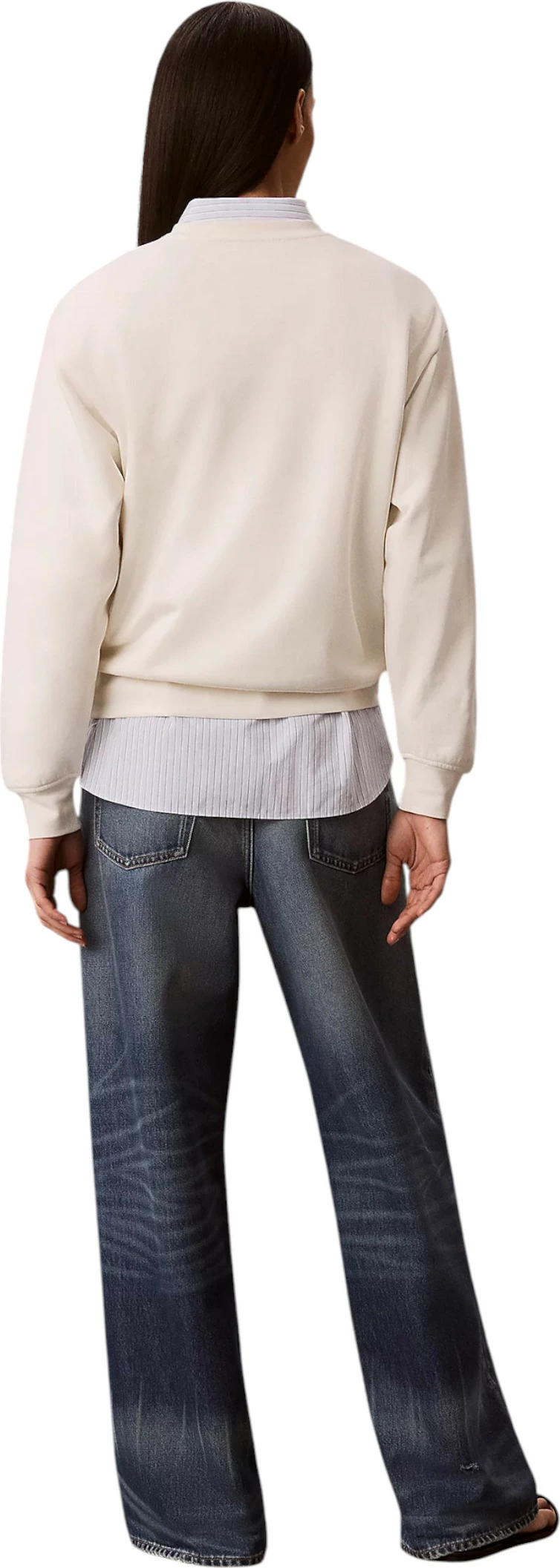 Duks për femra Calvin Klein Jeans LV047G820G, krem [Madhësia: S]