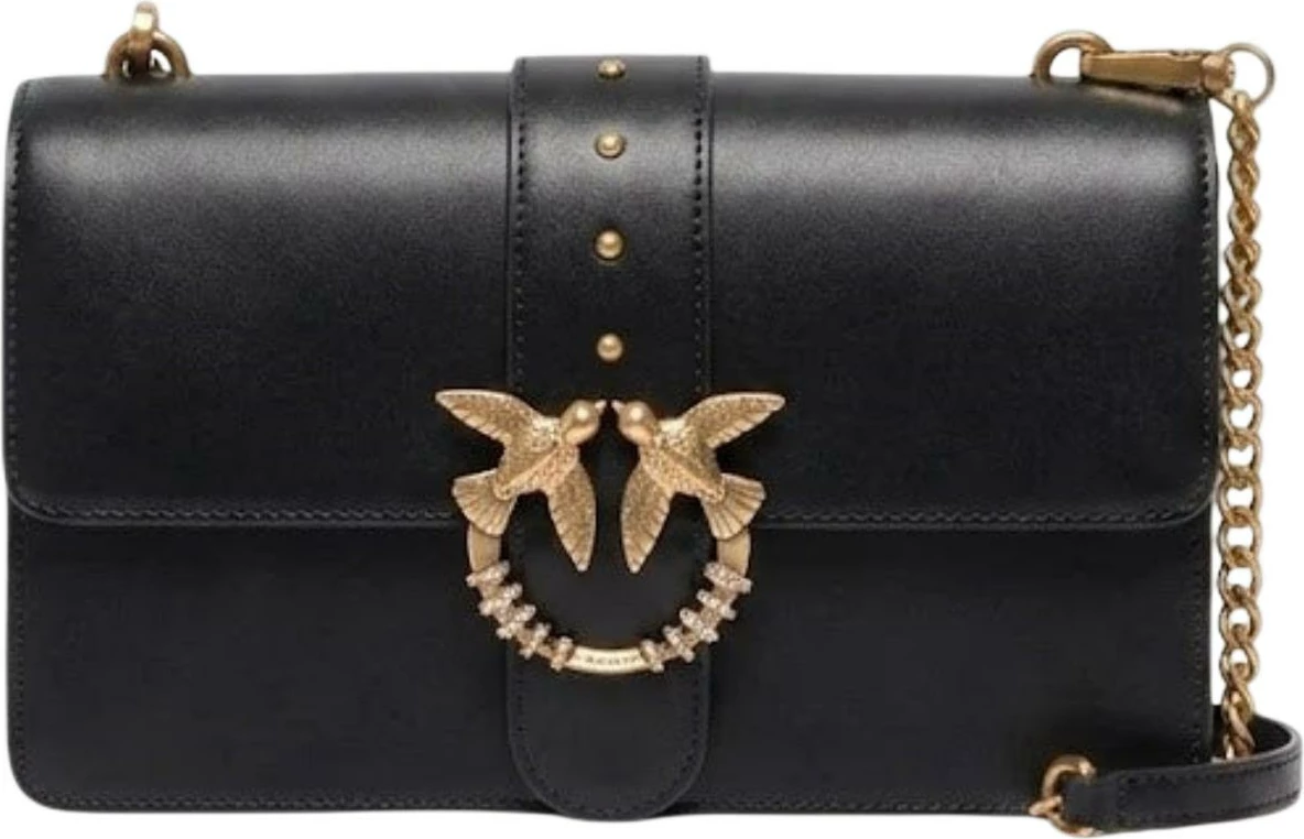 Çantë krahu për femra Pinko Love One Mini New Buckle Vitel 107071, e zezë