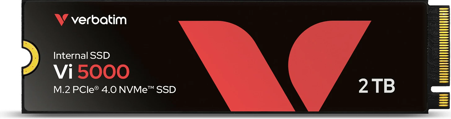 SSD Verbatim Vi5000, M.2 NVMe PCIe 4.0, 2TB, 5000MB/s, e zezë