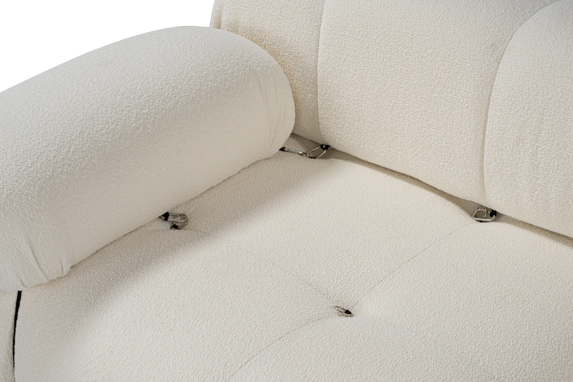 Divan dy ulëshe Atelier del Sofa, Bubble 2 Seater (L1-1R), krem
