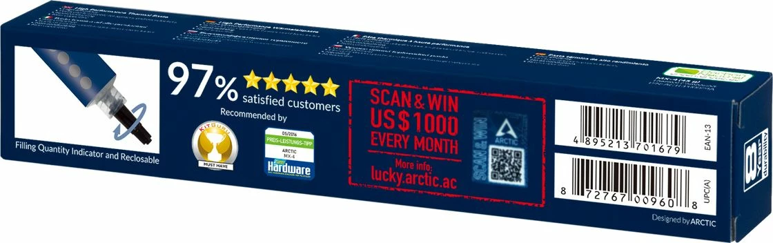 Pastë termike Arctic MX-4 45 g, argjend (ACTCP00024A)