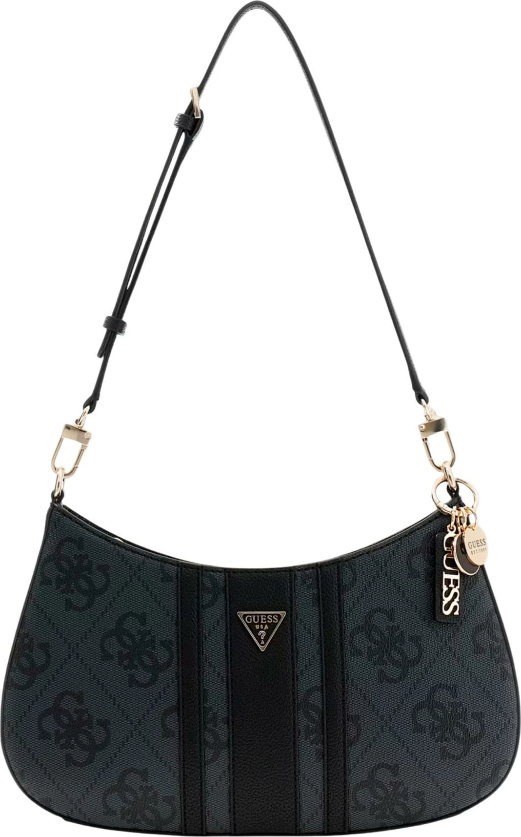 Çantë supi për femra Guess Elsie HWSS96 72180, antracit