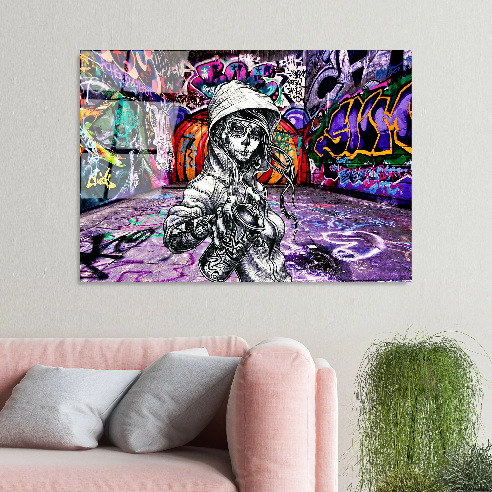 Pikturë dekorative prej xhami të temperuar Wallity, UV-786, 70x100cm