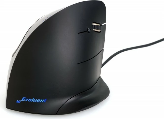 Maus vertikal Evoluent C, 5 butona, i zi, me kabllo