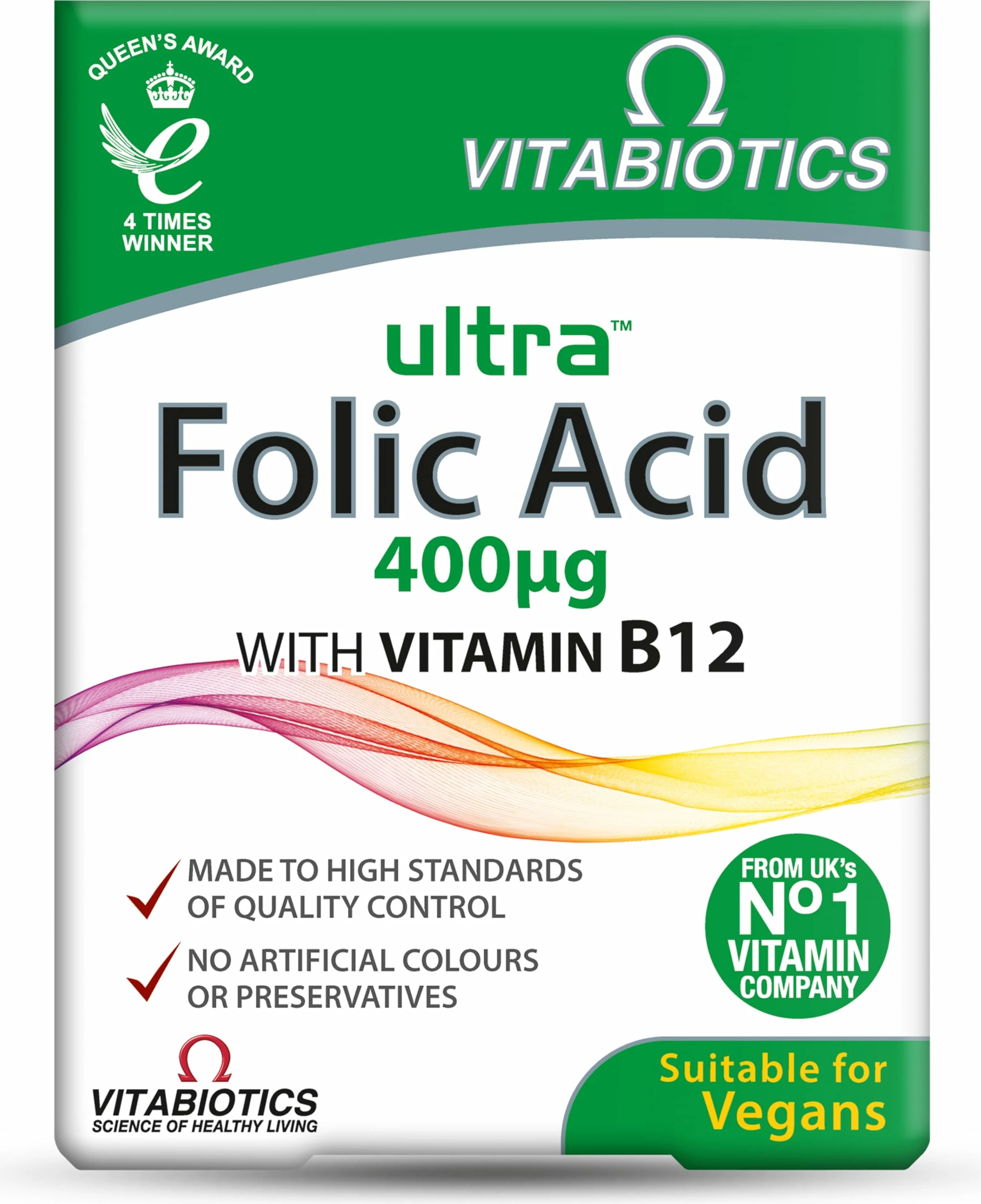 Ultra Folic Acid – Suplement me Acidi Folik dhe Vitaminë B12 nga Vitabiotics