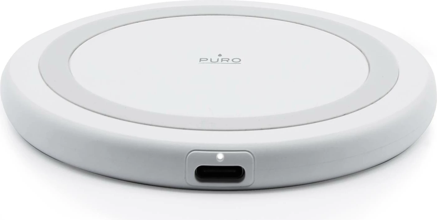 Karikues wireless Puro Elektrik, 15W, Qi, i bardhë