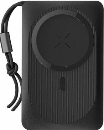 Powerbank VEGER MagOn 10000 mAh, MagSafe/Qi 15W, PD/QC 22.5W, e zez, set me kabllo Type-C + unazë mbështetëse