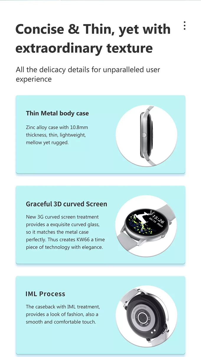 Orë e mençur Xiaomi Imilab KW66, e zezë