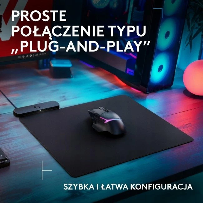 Mauspad me karikim pa tela Logitech POWERPLAY 2 (947-000003) 344x284mm, i zi
