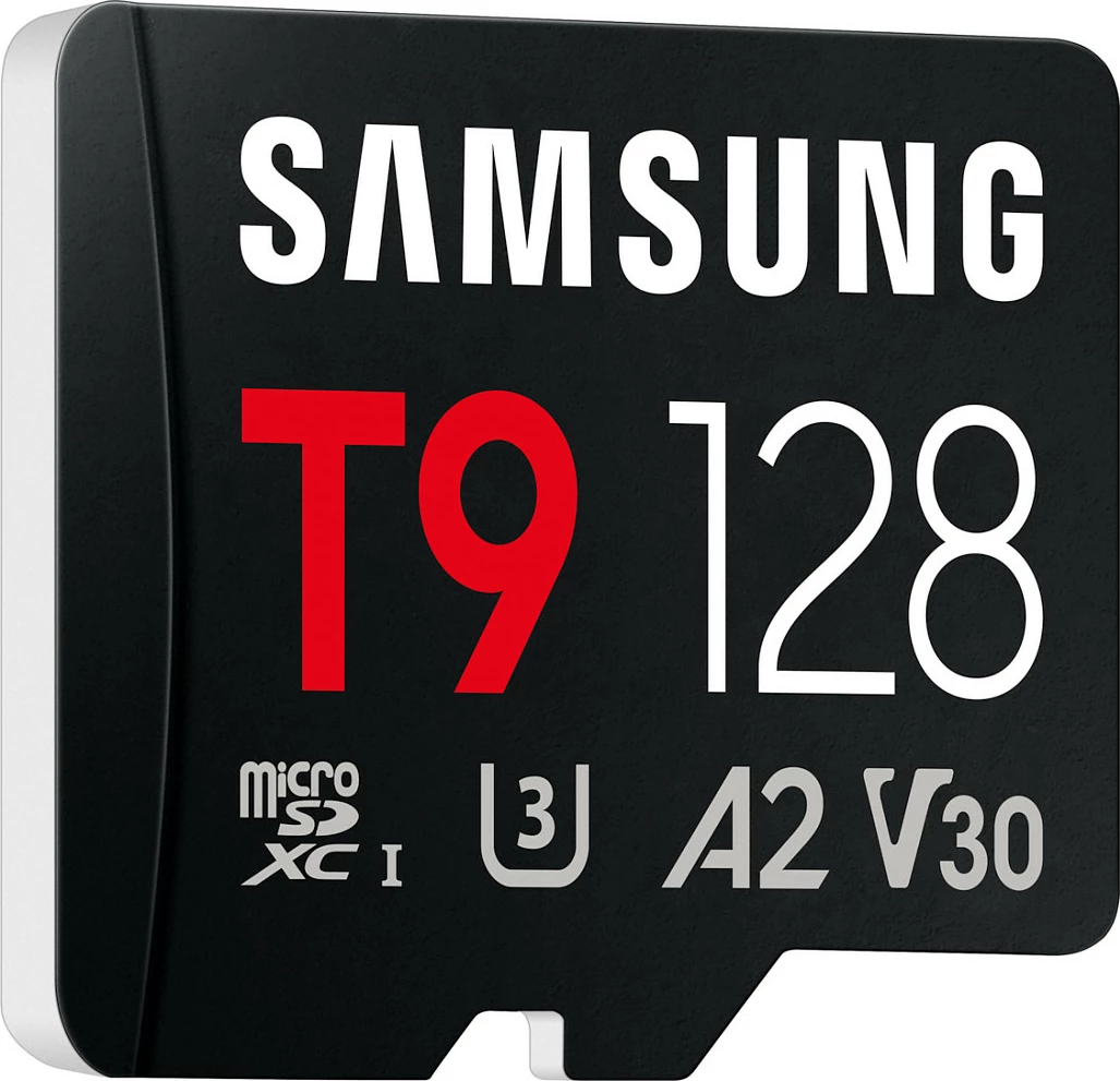 Kartelë memorie microSD Samsung T9 128GB, UHS-I U3 A2 V30, 200/130 MB/s, e zezë