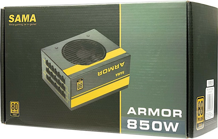 Furnizues rryme Inter-Tech SAMA FTX-850-B Armor, 850W, 80 Plus Gold, modular, zi/ari